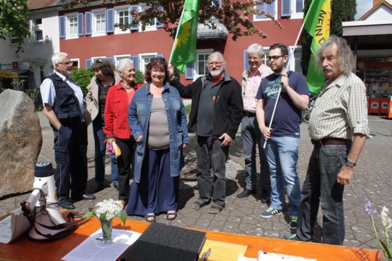 Bärbl Mielich beim Fastenstreik