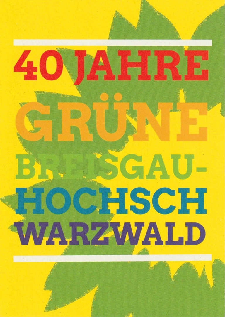 40 Jahre GRÜNE Breisgau-Hochschwarzwald